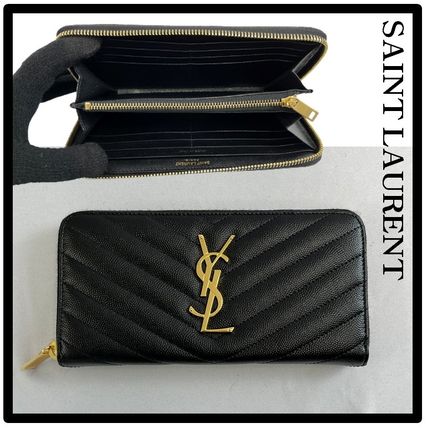 ★関税込★SAINT LAURENT★モノグラム フルジップウォレット★