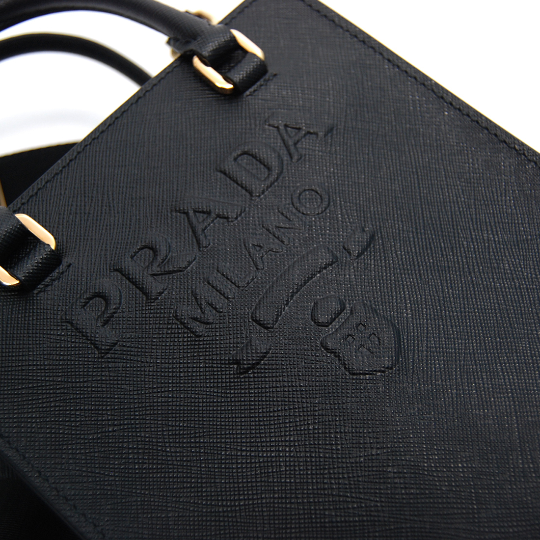 関税負担なし☆PRADA スモール サフィアーノレザー ハンドバッグ