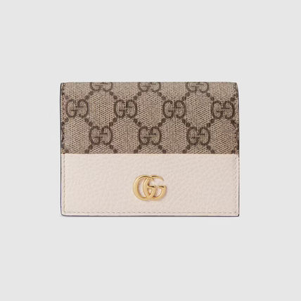 GUCCI GGマーモント レザー ウォレット 二つ折り財布 ミニ財布