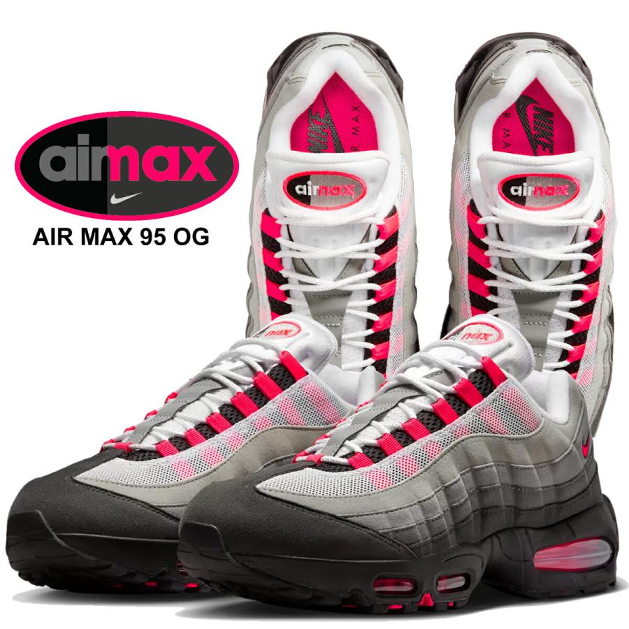 NIKE AIR MAX 95 OG blk/solar red-medium ash im7410-001 商品画像 1
