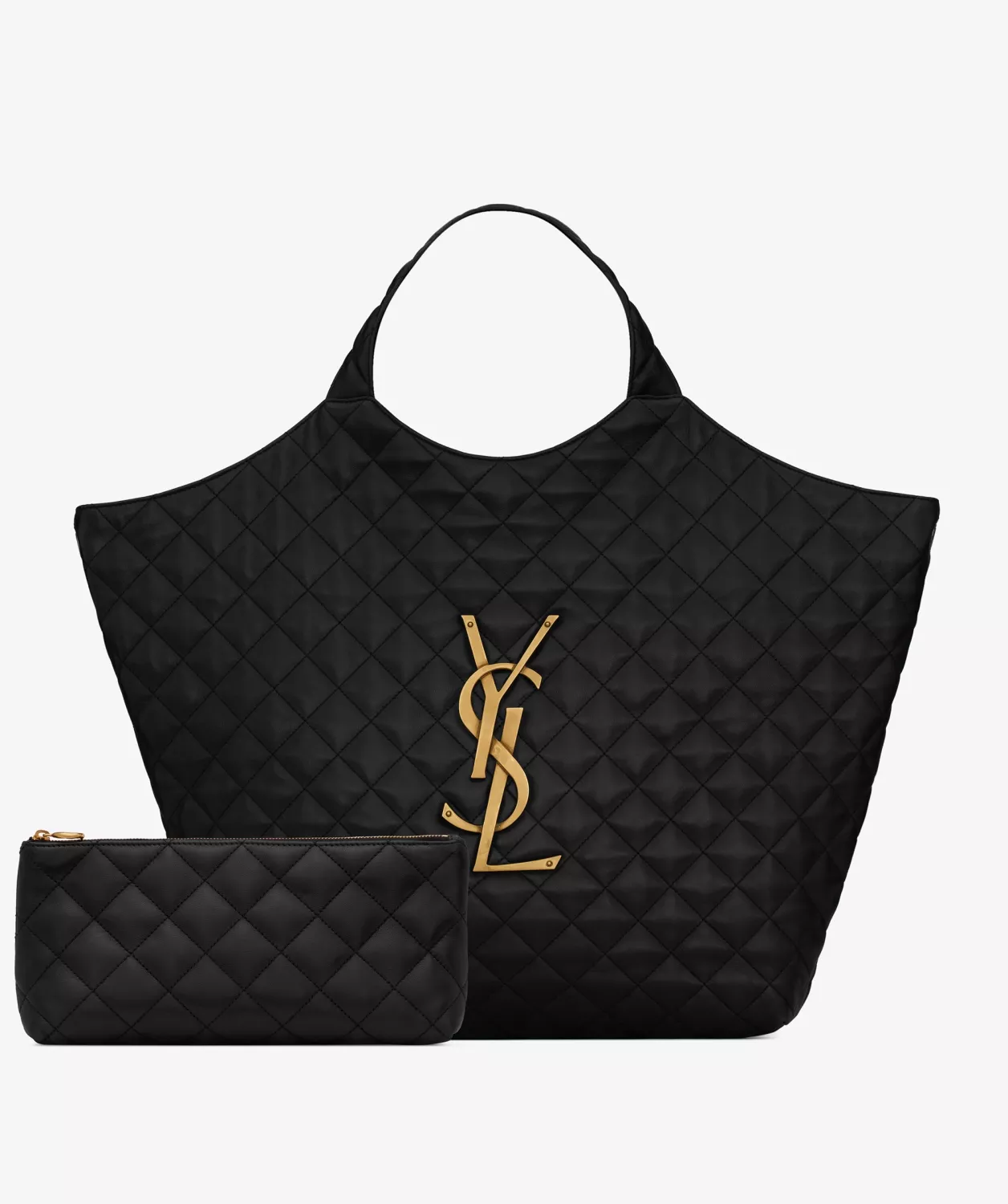 【SAINT LAURENT】ROSE着用 イカール マキシ ショッピングバッグ