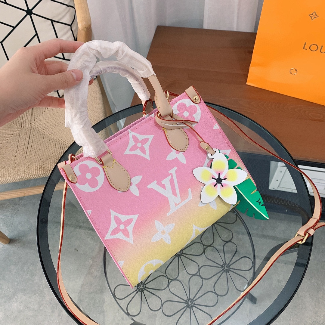 【LOUIS VUITTON】専門店新作夏海洋限定グラデーションシリーズOnthego Toteショッピングバッグ