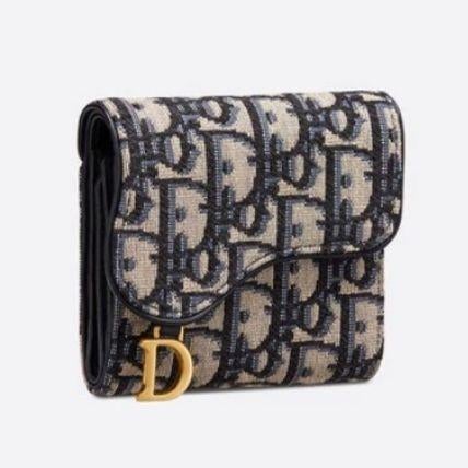 DIOR【ディオール】"SADDLE"サドルロータスウォレット☆レザーミニ財布３色