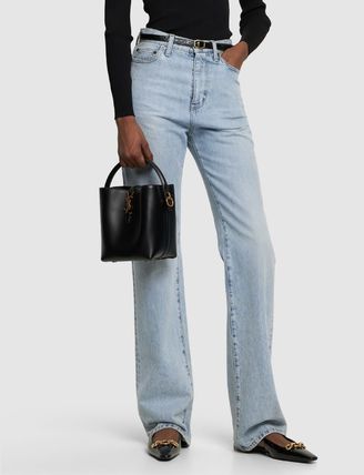Saint Laurent Small Le 37 レザーバケットバッグ