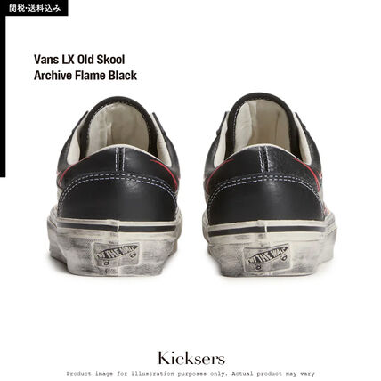 VANS LX OLD SKOOL ARCHIVE FLAME BLACK VN000D9RCJK 商品画像3