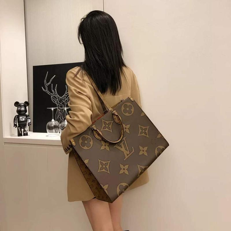 ◆Louis Vuitton◆オンザゴー MM トート バッグ ブラウン