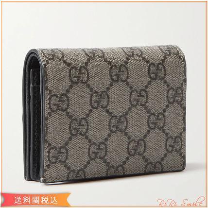 GUCCI GGマーモント レザー ウォレット 二つ折り財布 ミニ財布