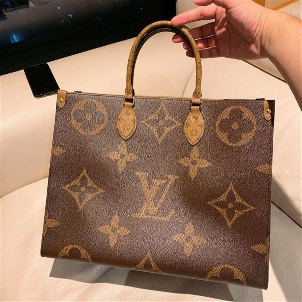 ◆Louis Vuitton◆オンザゴー MM トート バッグ ブラウン