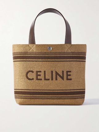 人気定番　関税込み【CELINE】Cabas ラフィア ミニトートバッグ