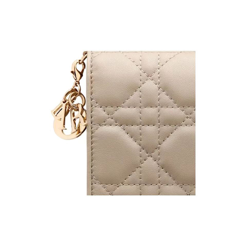 【DIOR】Lady Dior ミニウォレット