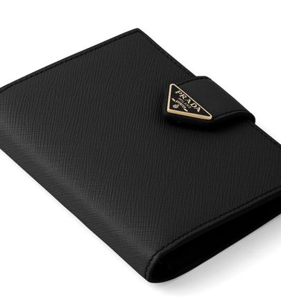 ◆PRADA◆上品 サフィアーノレザーxレザー 折りたたみ財布 6色