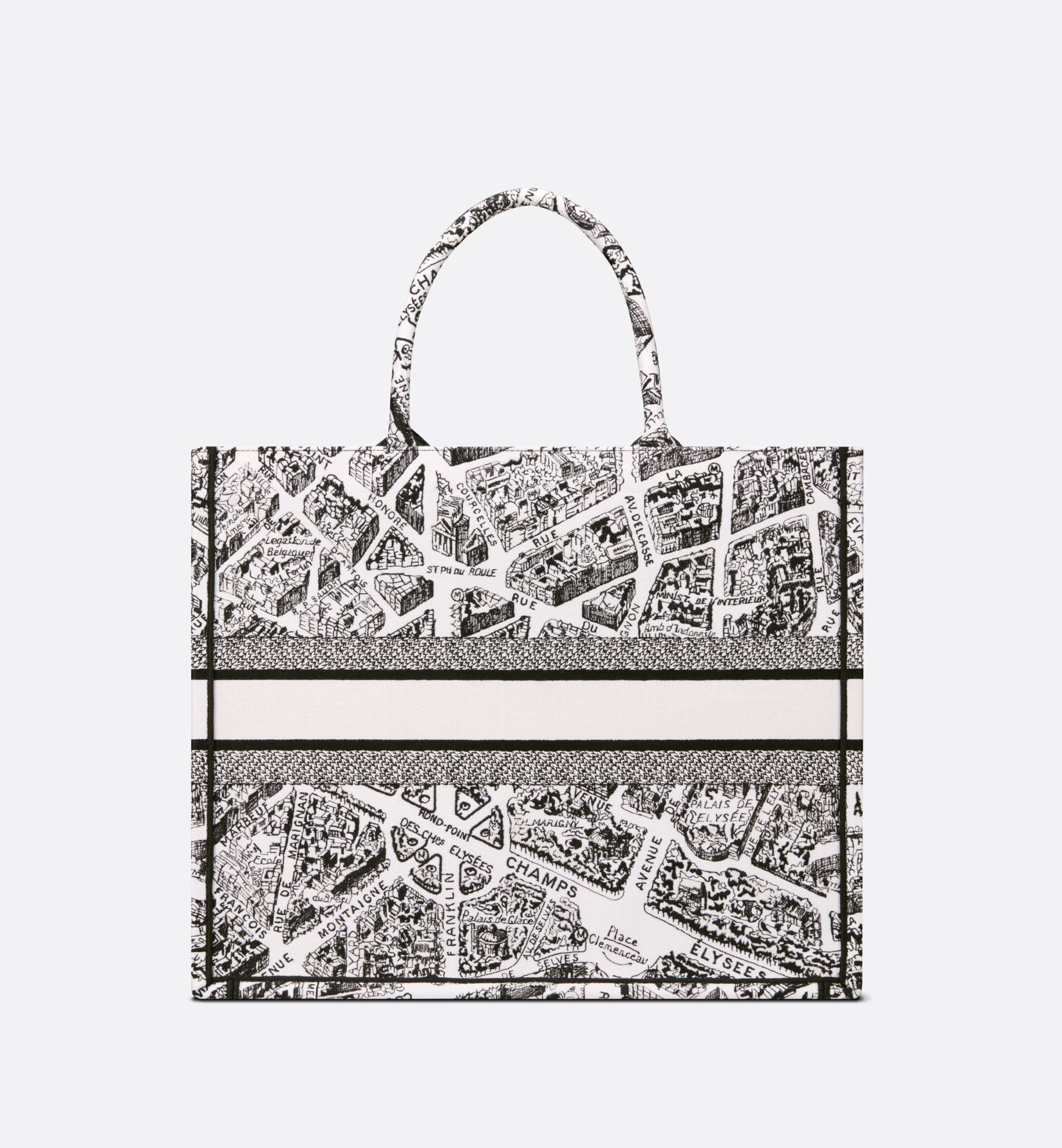 DIOR直営店 23SS Plan de Paris ブックトート ミディアム