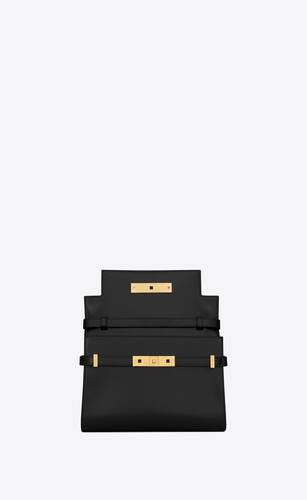 【Saint Laurent】【国内発送】マンハッタン ショルダーバッグ（スモール／ボックスサンローラン レザー） ★全色★