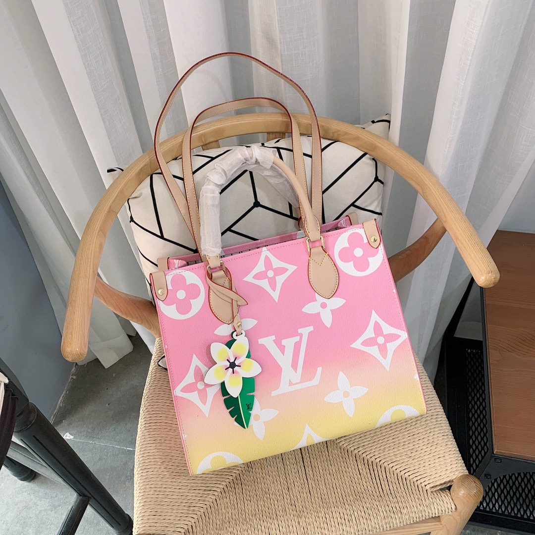 【LOUIS VUITTON】専門店新作夏海洋限定グラデーションシリーズOnthego Toteショッピングバッグ