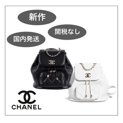 【2022秋冬新作】CHANELシャネルメタリックロゴ ロゴドローコードカバー開閉牛革ランドセルリュックサックランドセル