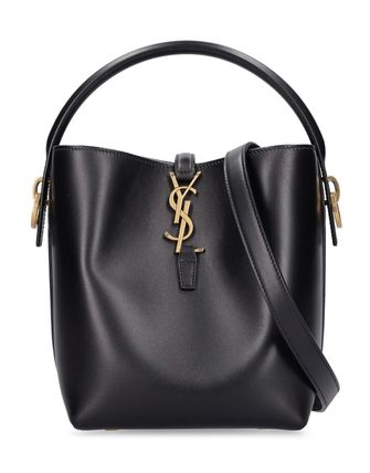 Saint Laurent Small Le 37 レザーバケットバッグ