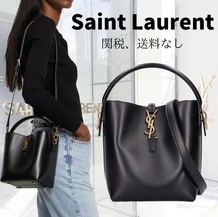 Saint Laurent Small Le 37 レザーバケットバッグ