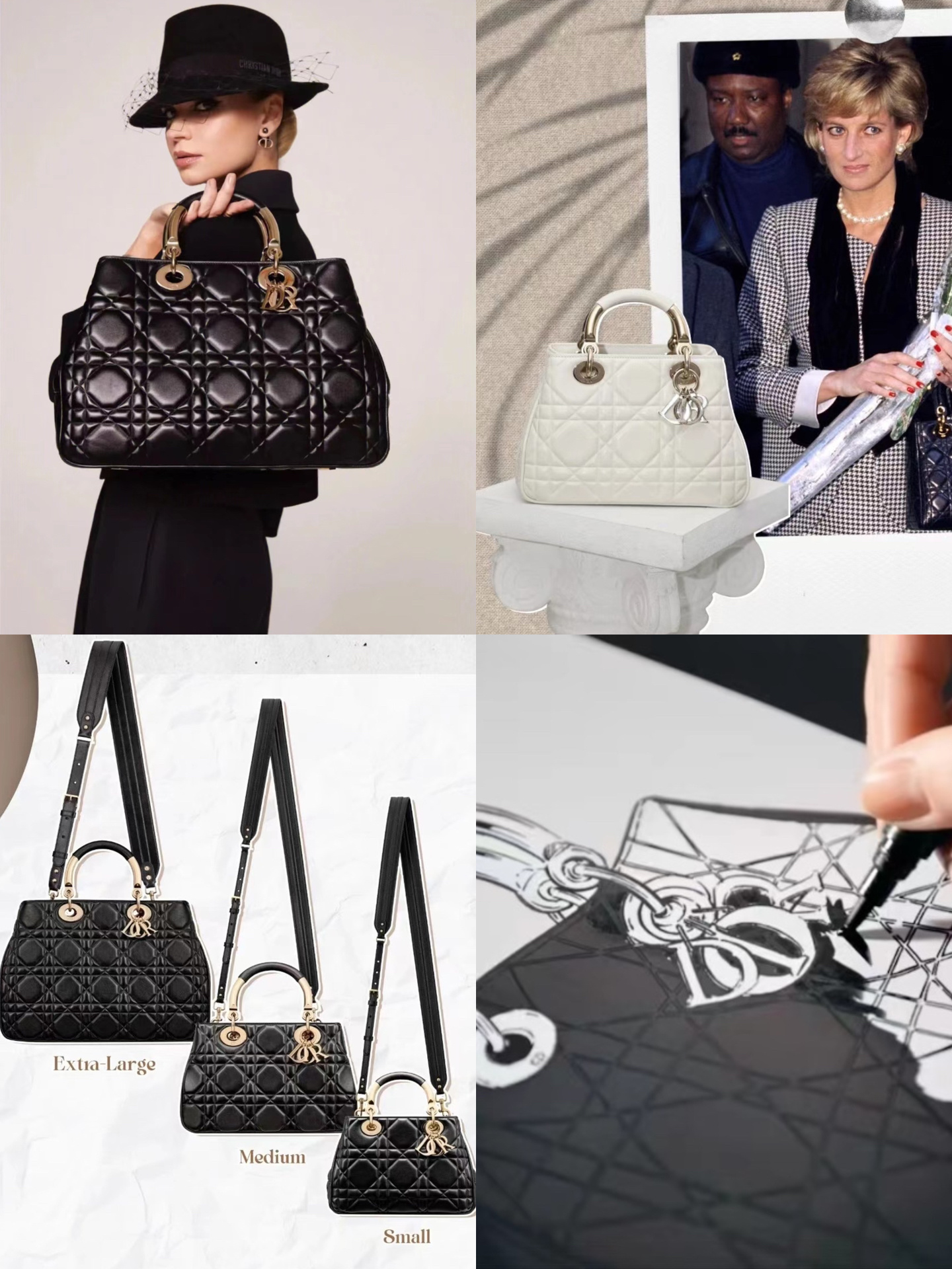 📣2023年春夏の新作「DIOR-Lady 95.22」がリリース。😍高揚感をくれるバッグ、使い勝手も抜群！心ときめく新鮮さと、時代を超えて愛される普遍性。