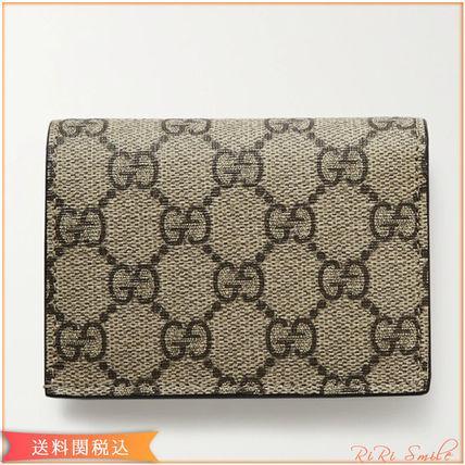 GUCCI GGマーモント レザー ウォレット 二つ折り財布 ミニ財布