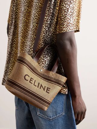 人気定番　関税込み【CELINE】Cabas ラフィア ミニトートバッグ