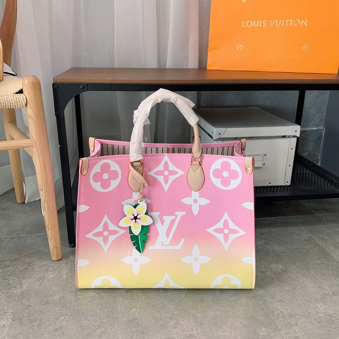 【LOUIS VUITTON】専門店新作夏海洋限定グラデーションシリーズOnthego Toteショッピングバッグ