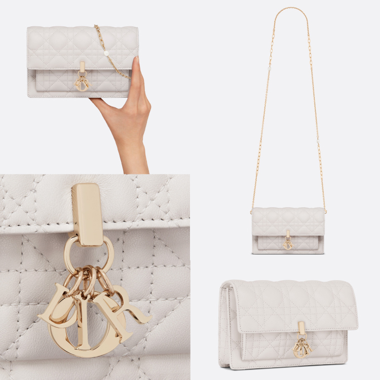 【人気】DIOR ディオール★LADY DIOR ラムスキン チェーンバッグ