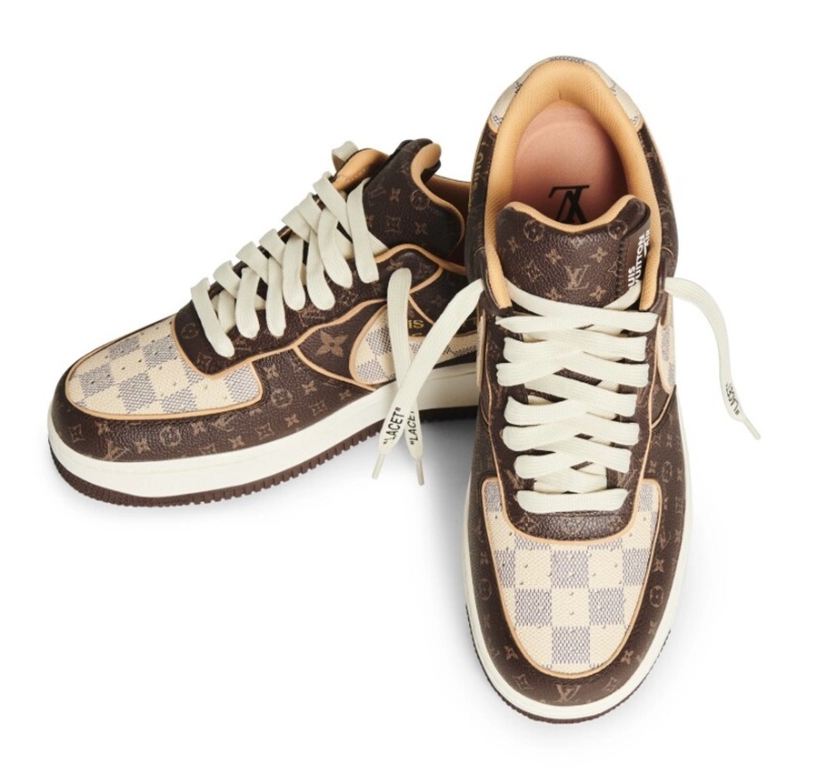 LOUIS VUITTON × NIKE エア フォース 1 LOW｜Monogram Brown Damier Azur BUYMA商品画像 3