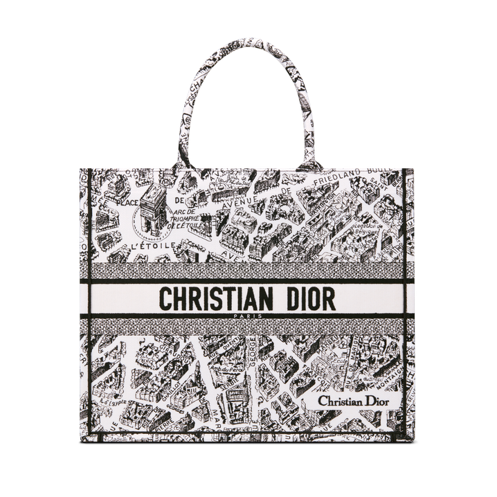 DIOR直営店 23SS Plan de Paris ブックトート ミディアム
