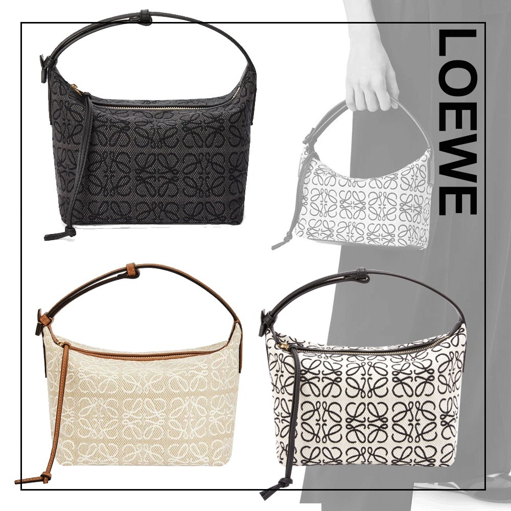 国内即発LOEWE☆スモール Cubiバッグ☆Anagramジャカード&amp;カーフスキン (LOEWE/ショルダーバッグ・ポシェット) 71059471