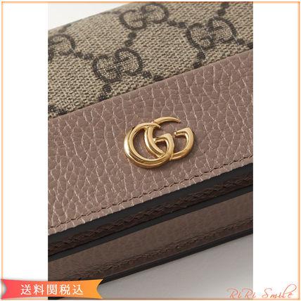 GUCCI GGマーモント レザー ウォレット 二つ折り財布 ミニ財布