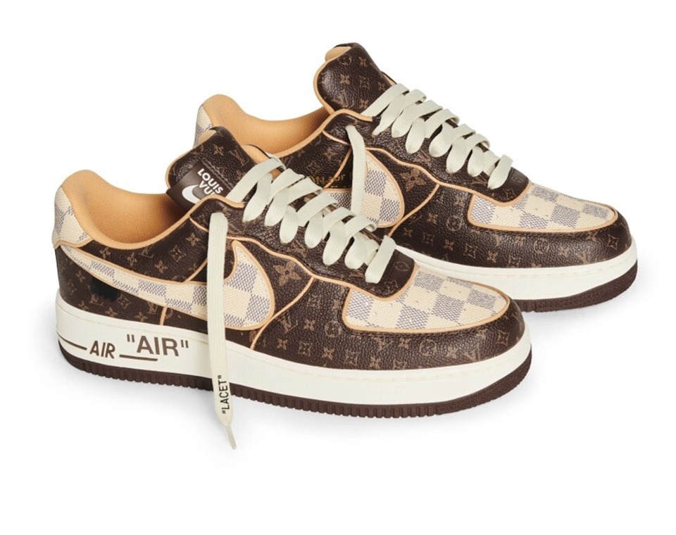 LOUIS VUITTON × NIKE エア フォース 1 LOW｜Monogram Brown Damier Azur BUYMA商品画像 2