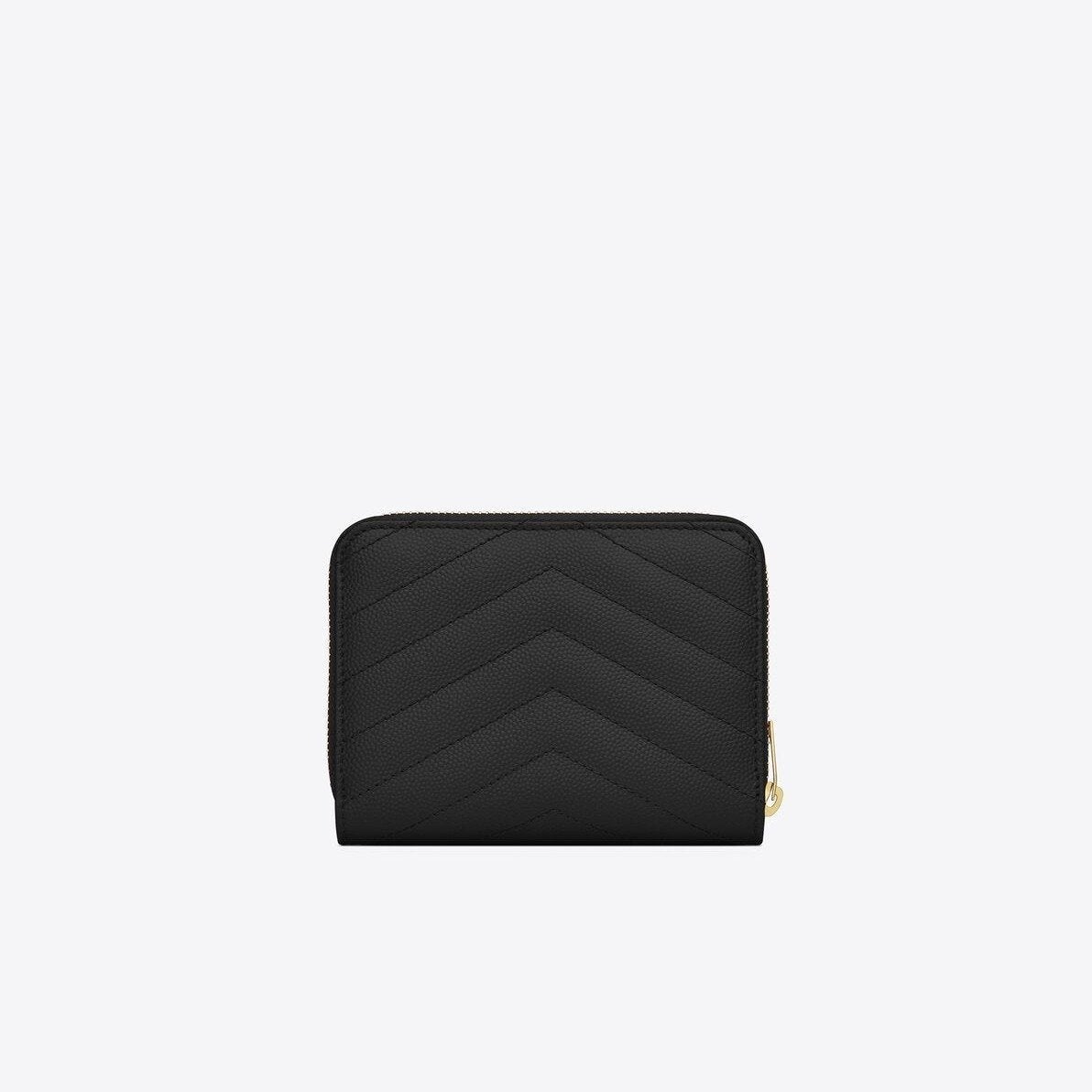 人気！★MONOGRAMクリムゾンテクスチャキルティングレザーショートジップ財布