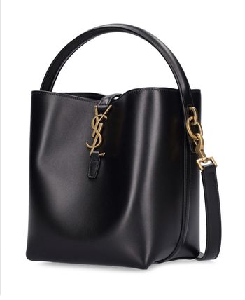 Saint Laurent Small Le 37 レザーバケットバッグ