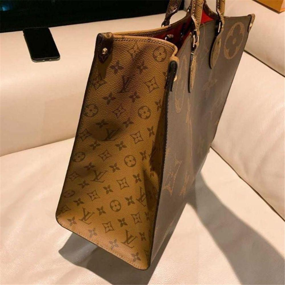 ◆Louis Vuitton◆オンザゴー MM トート バッグ ブラウン