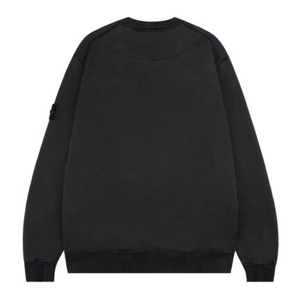 STONE ISLAND ロゴパッチ コットンフリース クルーネックスウェット 商品画像3