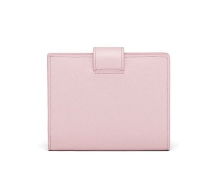 ◆PRADA◆上品 サフィアーノレザーxレザー 折りたたみ財布 6色