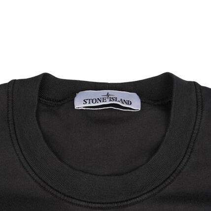 STONE ISLAND ロゴパッチ コットンフリース クルーネックスウェット 商品画像4