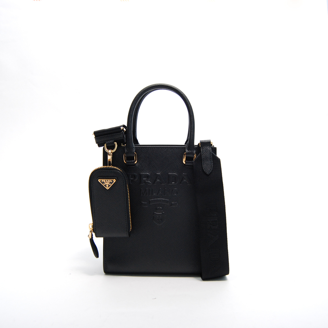 関税負担なし☆PRADA スモール サフィアーノレザー ハンドバッグ