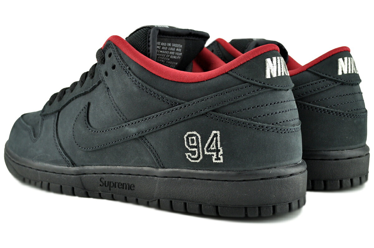 NIKE SB DUNK LOW OG QS SUPREME blk/blk-blk hq8487-001 商品画像 4