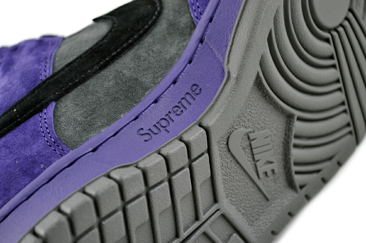 NIKE SB DUNK LOW OG QS SUPREME ink/blk-iron grey hq8487-500 商品画像 8
