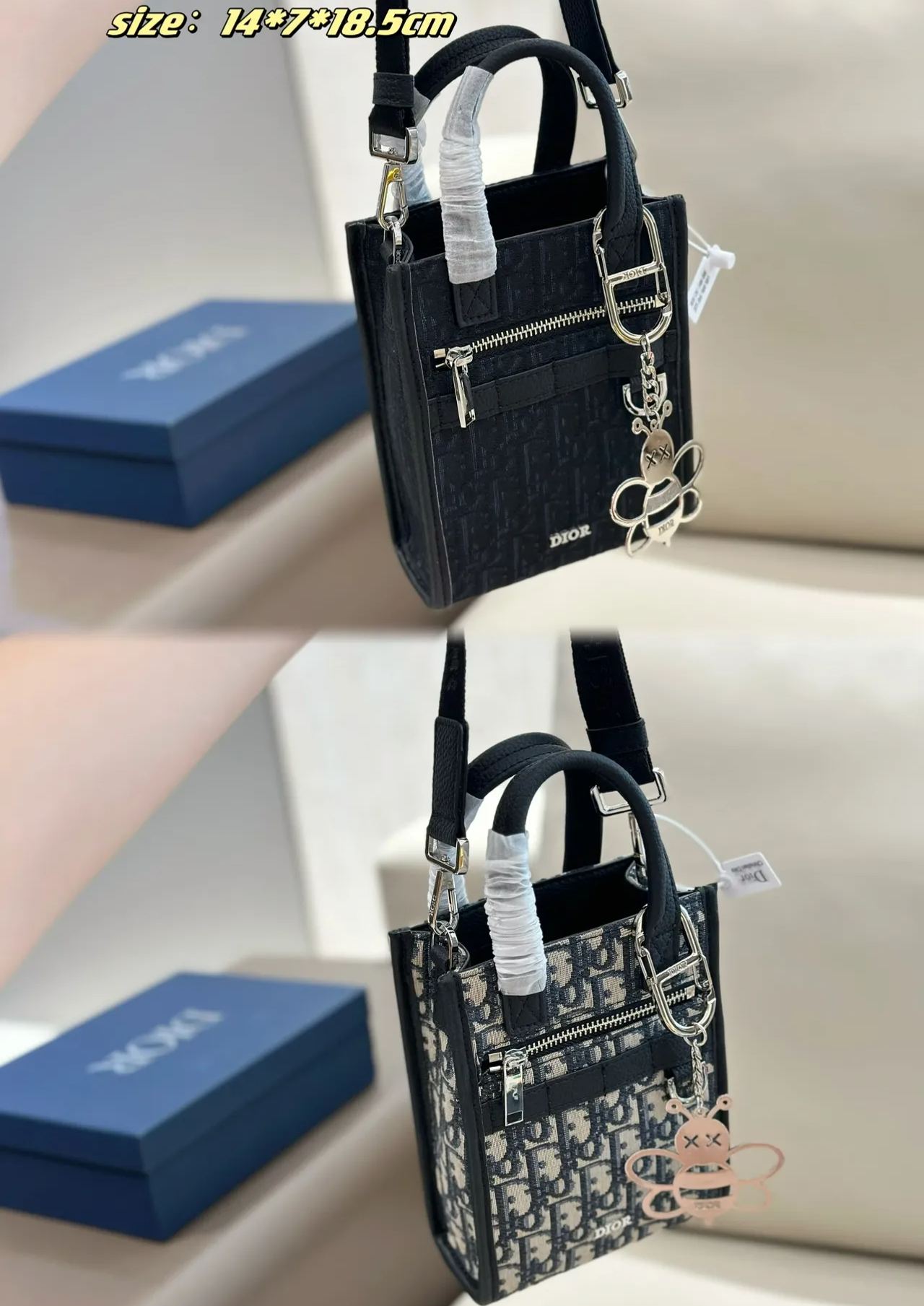 《24SS新作★》DIOR Safari ノースサウス ミニトートバッグ