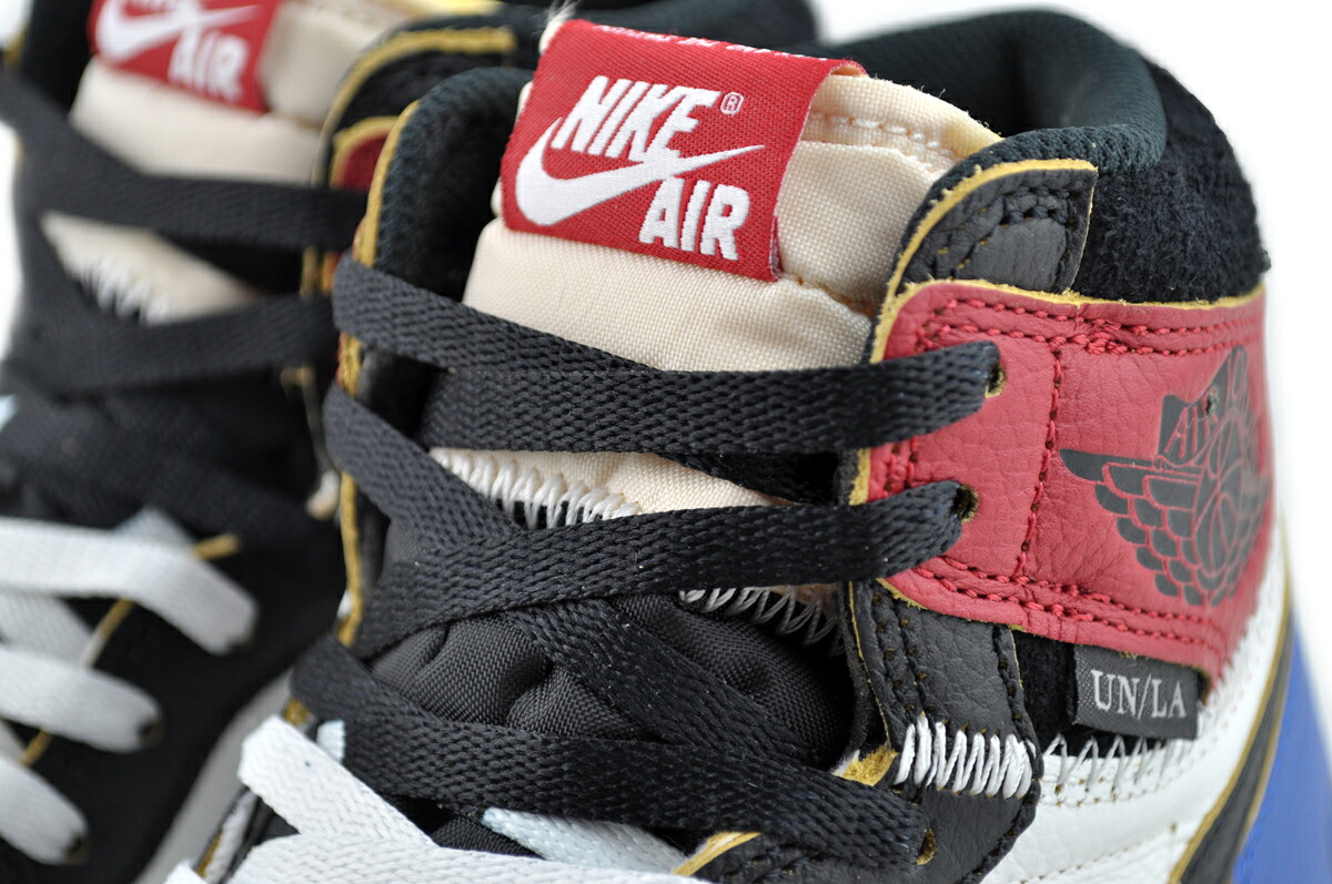 NIKE FRAGMENT UNION AIR JORDAN 1 RETRO HI OG SP blk/wht-varsity red io7847-002 商品画像 6