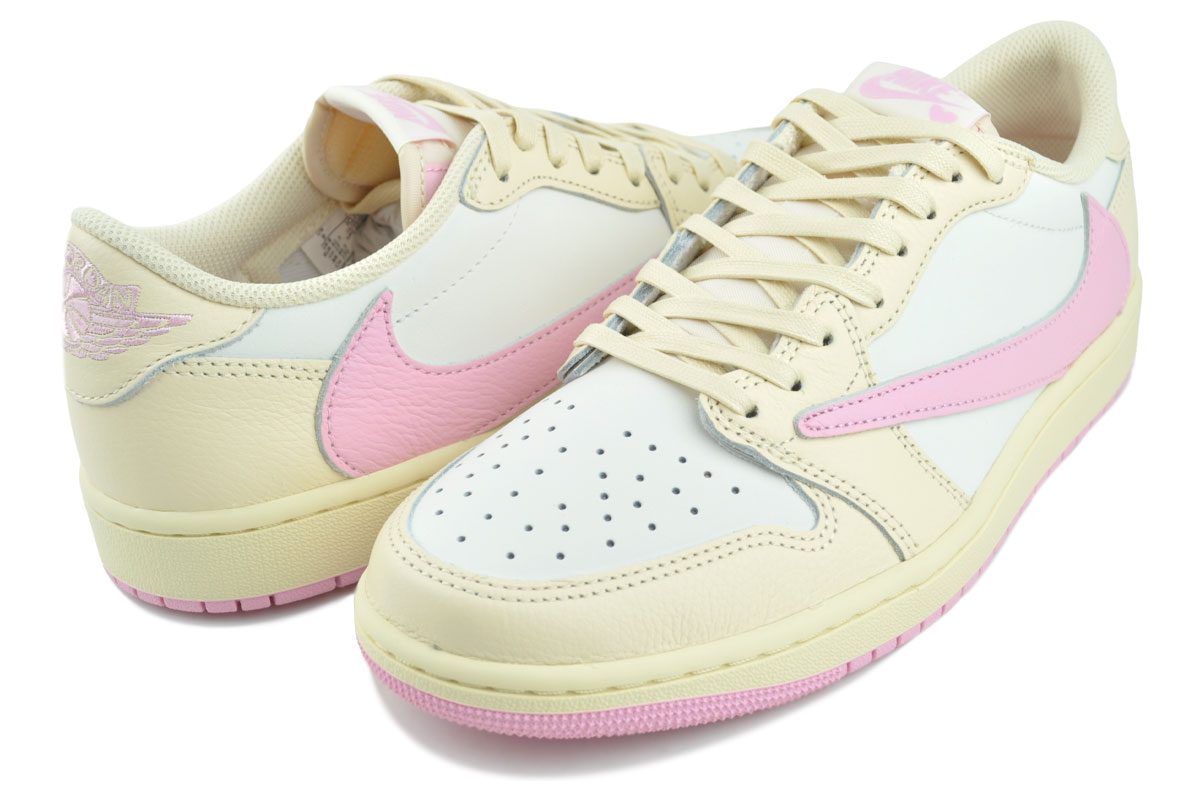 NIKE AIR JORDAN 1 LOW OG SP TRAVIS SCOTT muslin/shy pink-sail iq7604-100 商品画像 2