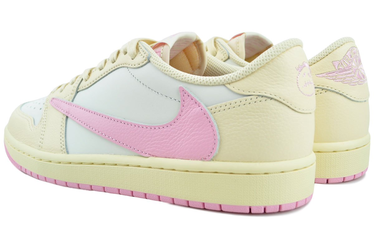 NIKE AIR JORDAN 1 LOW OG SP TRAVIS SCOTT muslin/shy pink-sail iq7604-100 商品画像 4
