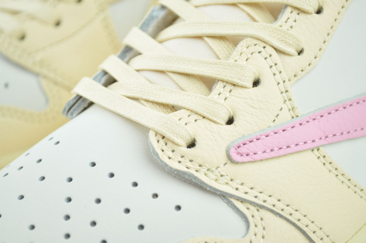 NIKE AIR JORDAN 1 LOW OG SP TRAVIS SCOTT muslin/shy pink-sail iq7604-100 商品画像 5