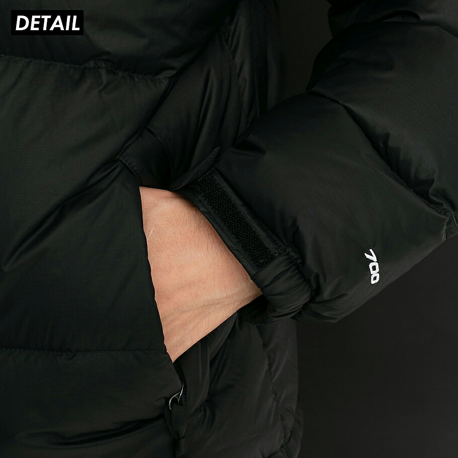 THE NORTH FACE 1996 RETRO NUPTSE JACKET BLACK NF0A3C8D 袖口ディテール