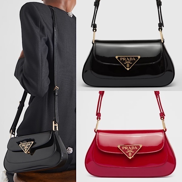 セール◆PRADA◆プラダ◆パテントレザー ショルダーバッグ
