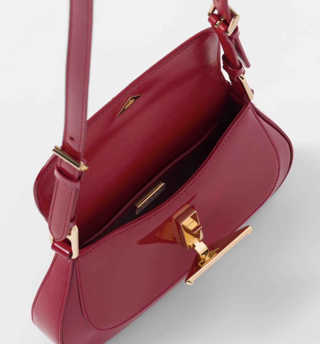 セール◆PRADA◆プラダ◆パテントレザー ショルダーバッグ