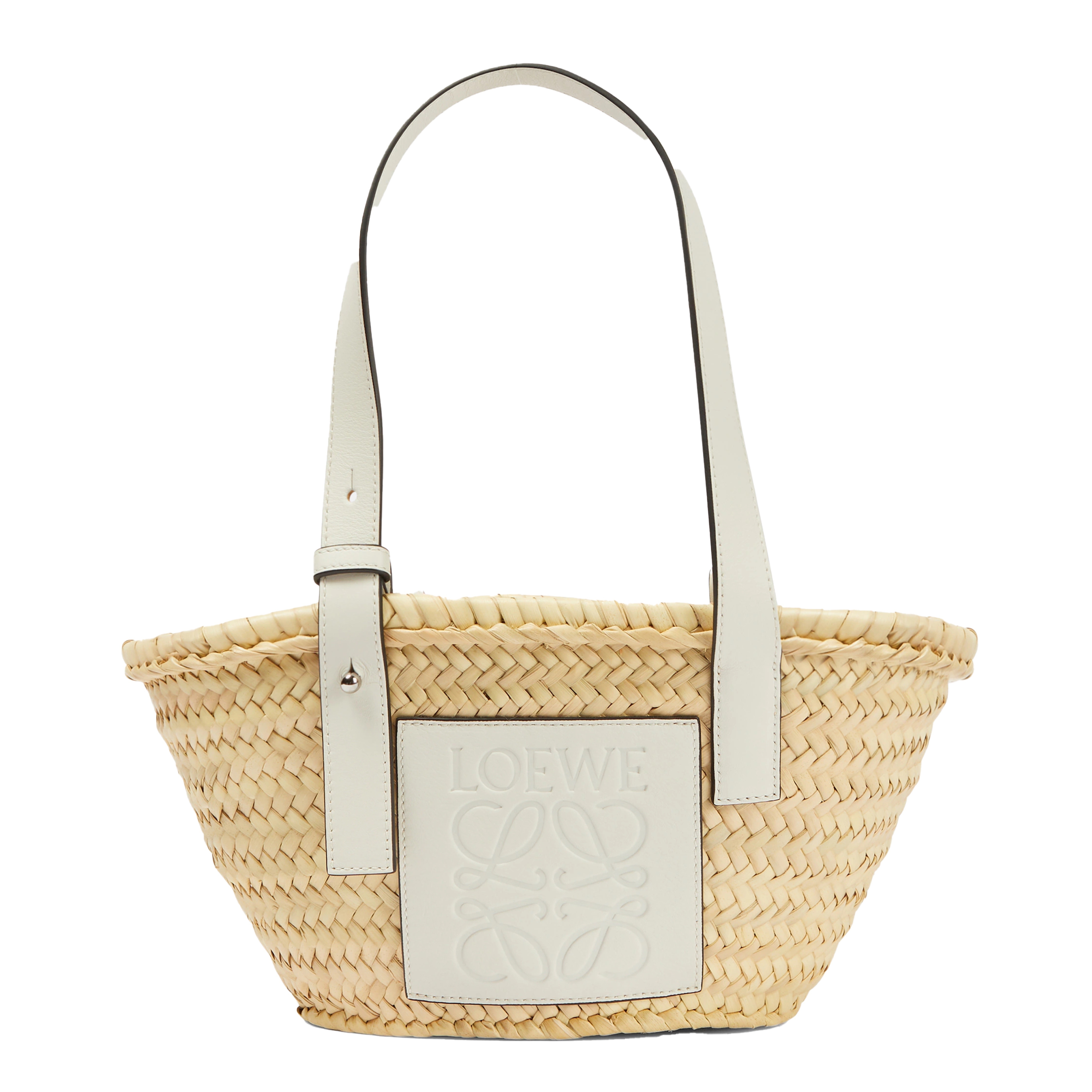 ∞∞ LOEWE ∞∞ Small leather-trimmed バスケットバッグ ☆