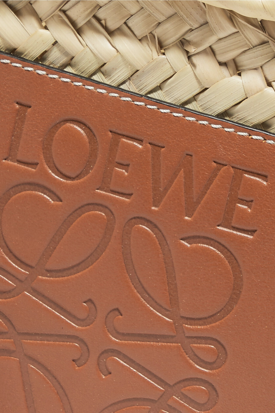 ∞∞ LOEWE ∞∞ Small leather-trimmed バスケットバッグ ☆